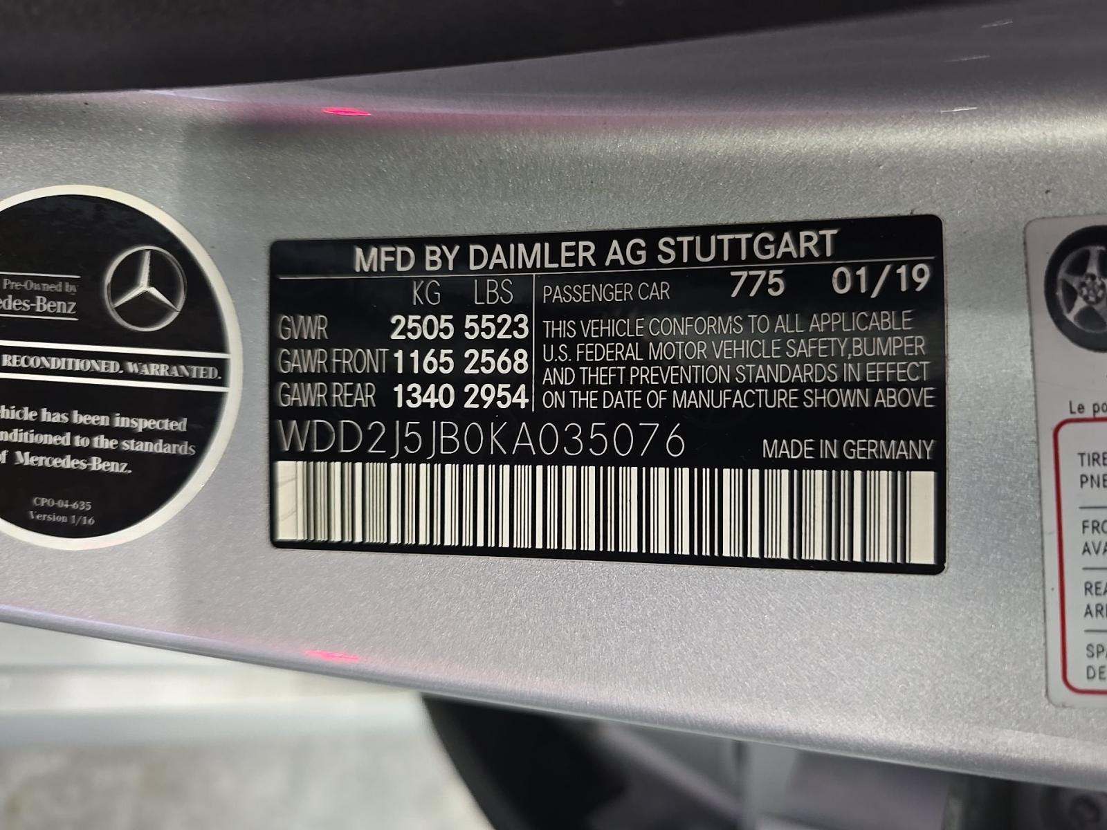 2019 Mercedes-Benz CLS CLS 450 RWD