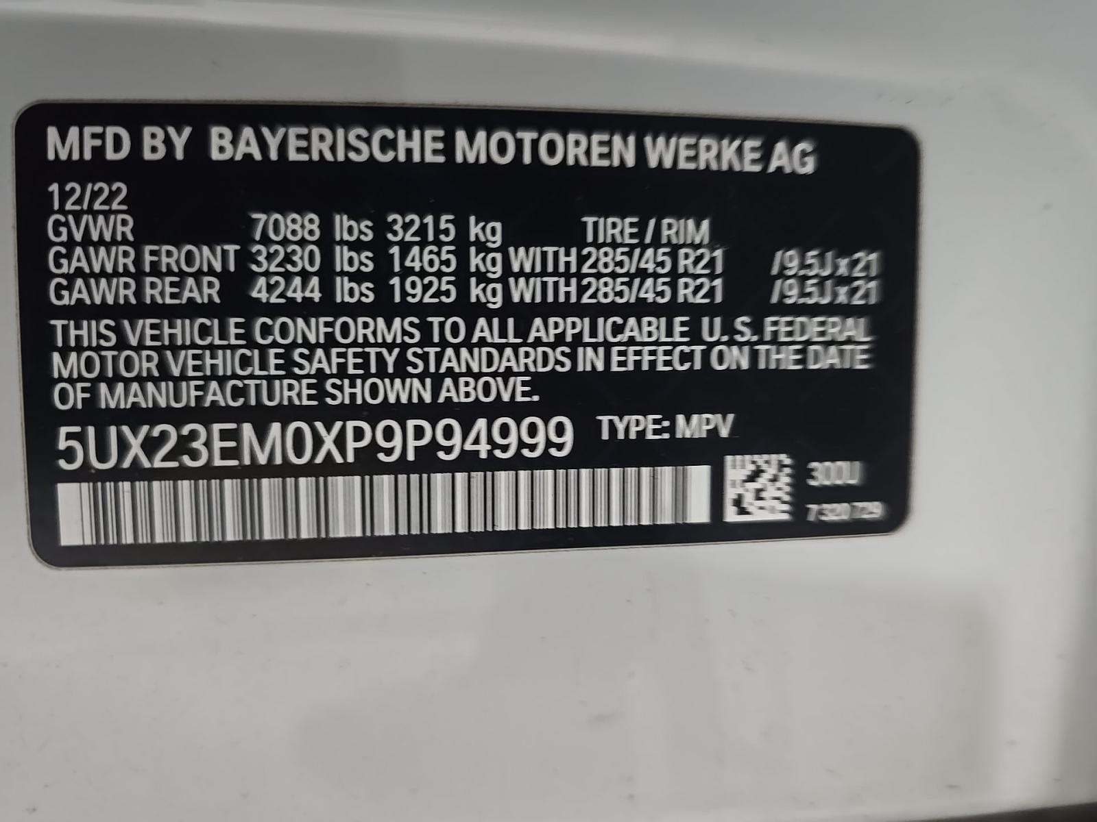 2023 BMW X7 xDrive40i AWD