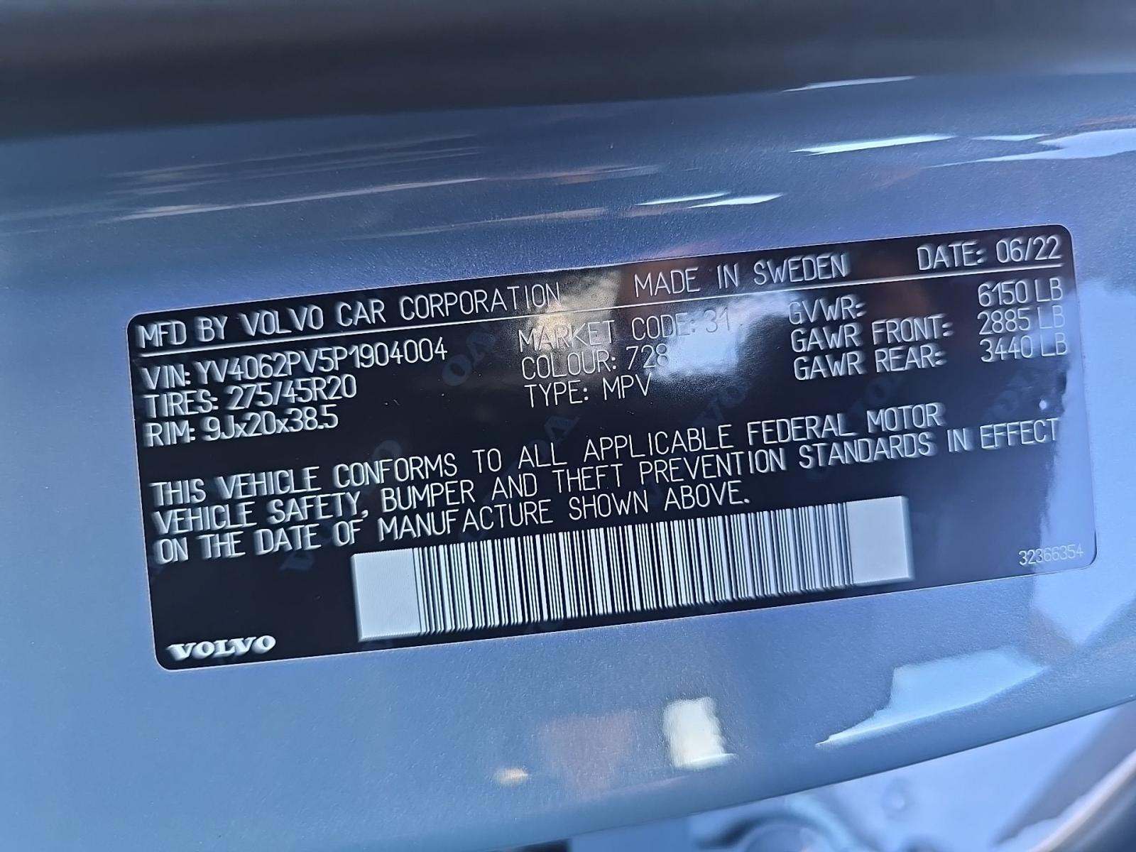 2023 Volvo XC90 B6 Core AWD