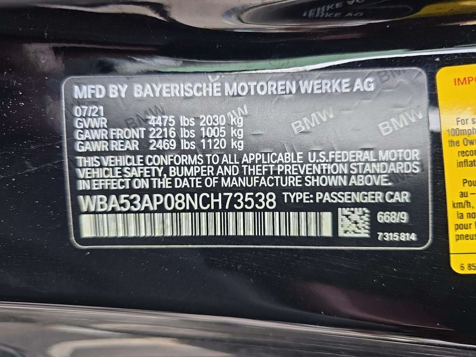 2022 BMW 4 Series 430i RWD