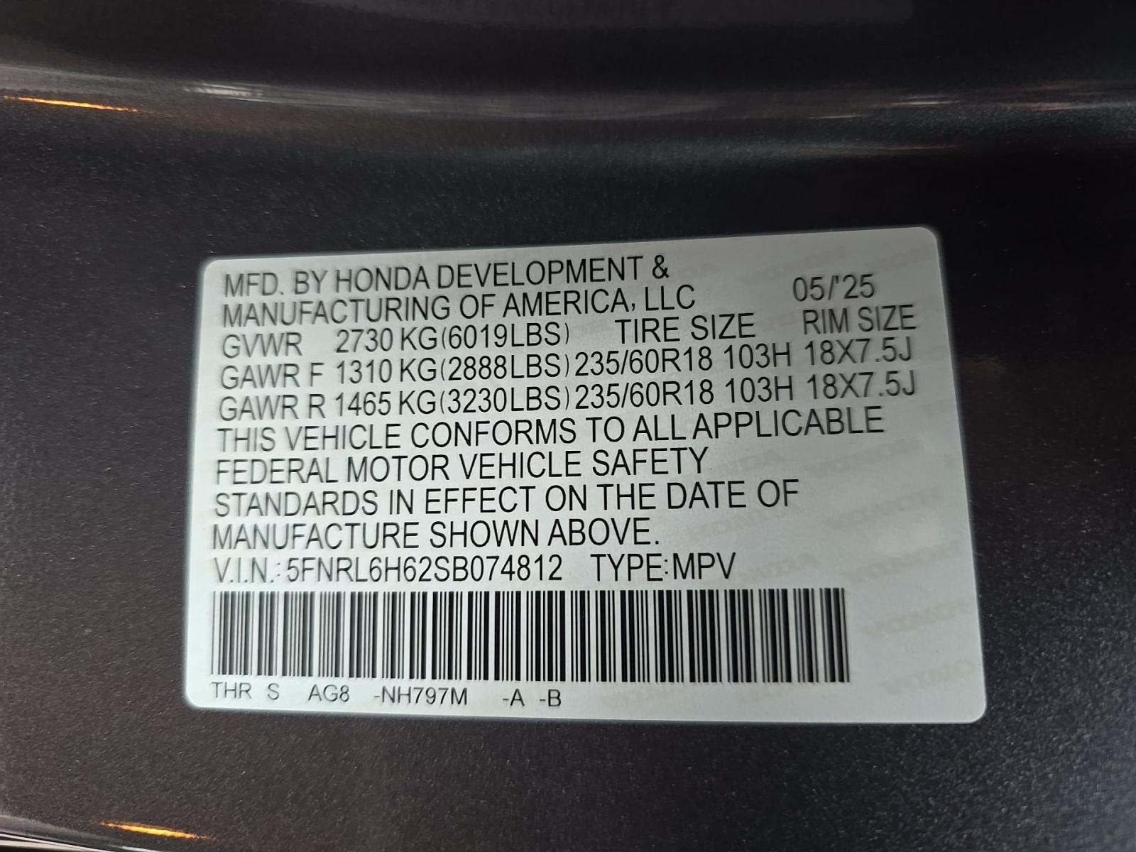 2025 Honda Odyssey EX-L FWD