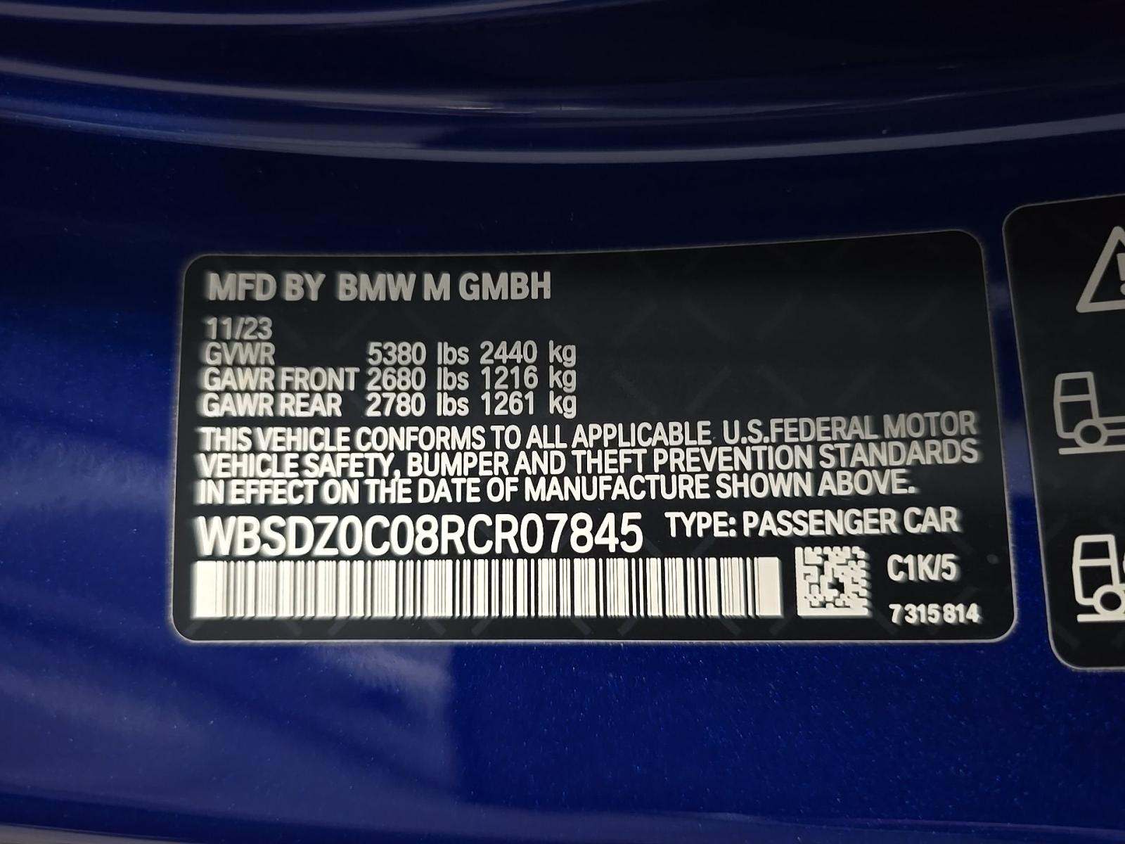 2024 BMW M8 Competition AWD
