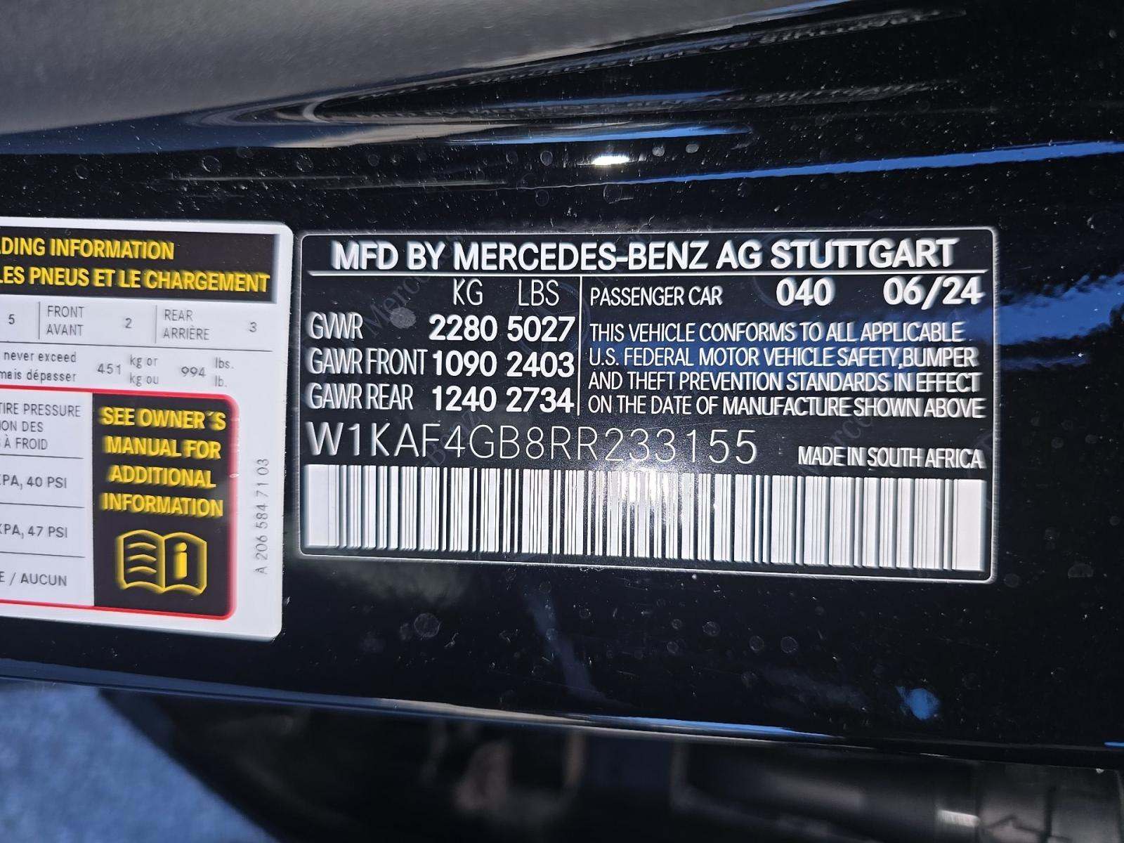 2024 Mercedes-Benz C-Class C 300 RWD