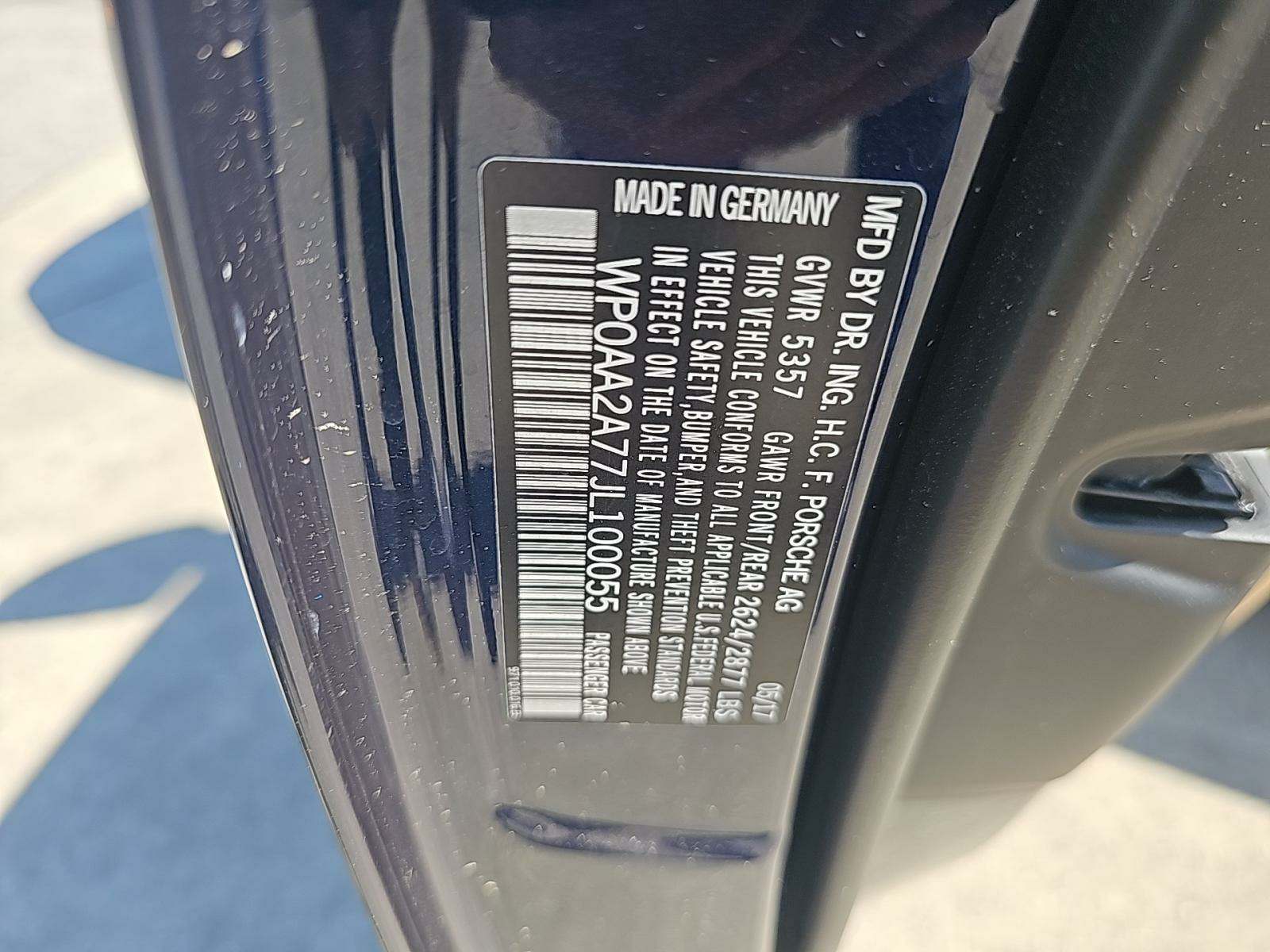 2018 Porsche Panamera 4 AWD