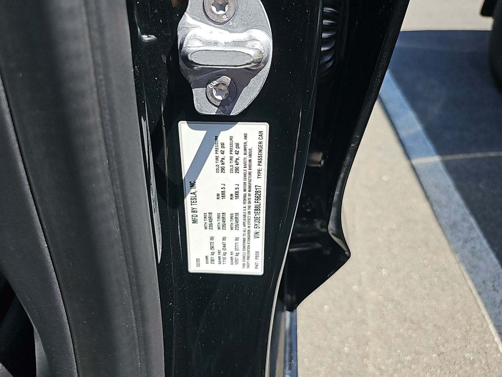 2020 Tesla Model 3 Long Range AWD