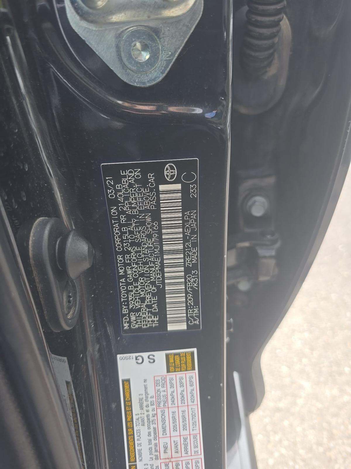 2021 Toyota Corolla LE FWD