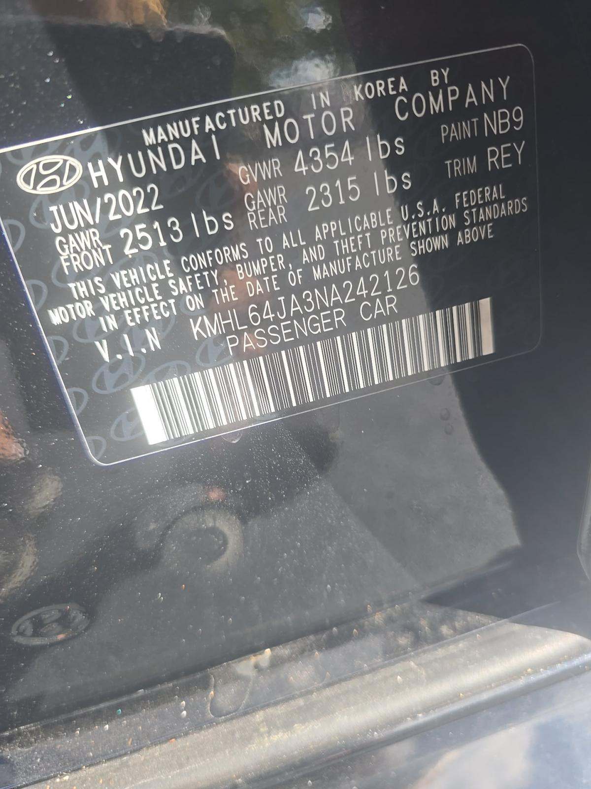 2022 Hyundai Sonata SEL FWD