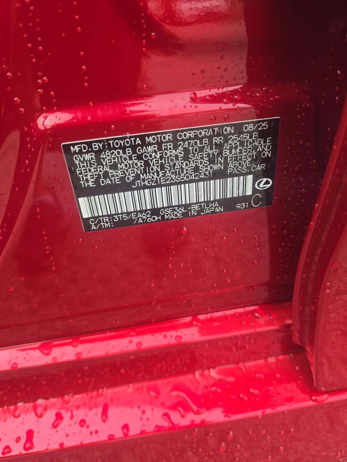 2025 Lexus IS IS 350 F SPORT AWD