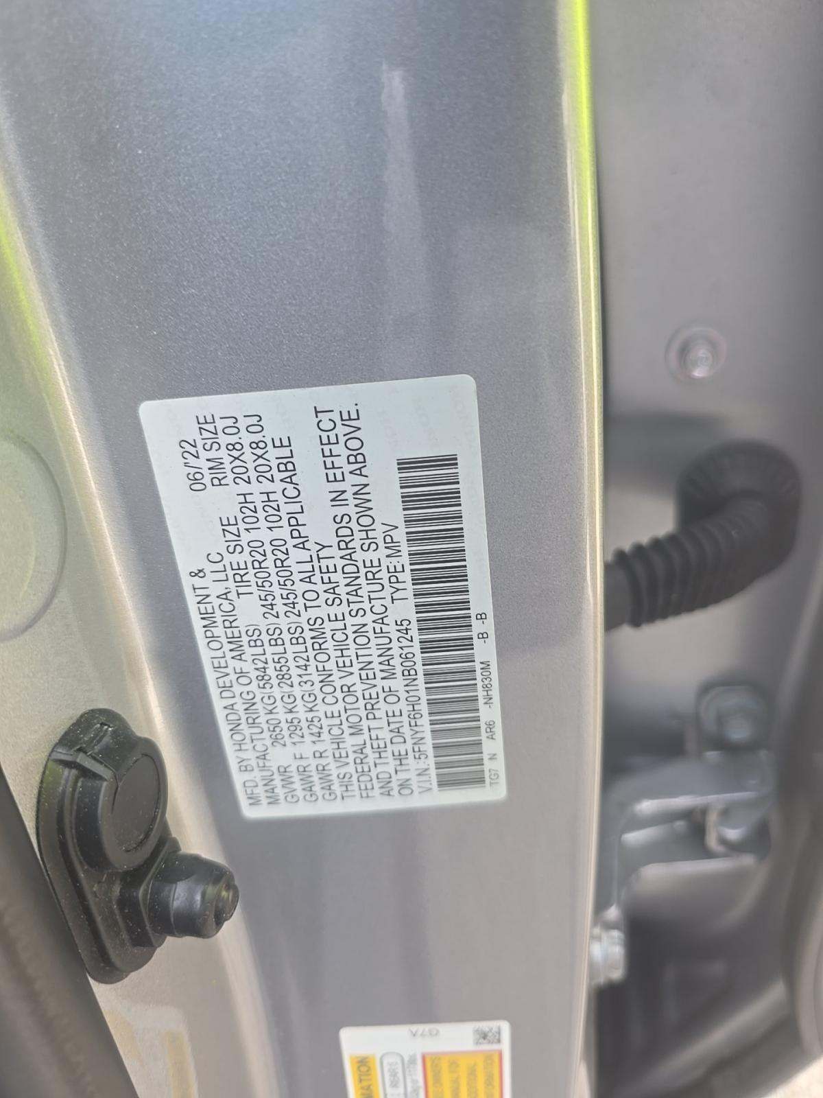 2022 Honda Pilot Elite AWD