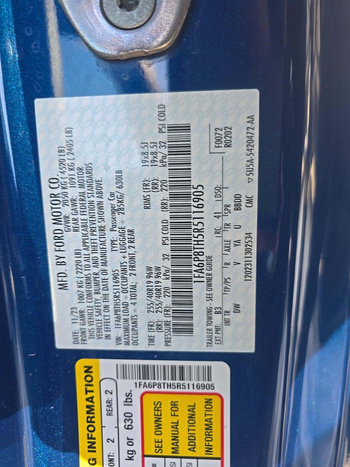 2024 Ford Mustang EcoBoost RWD