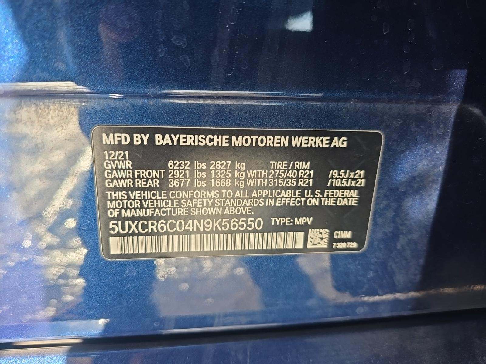 2022 BMW X5 xDrive40i AWD