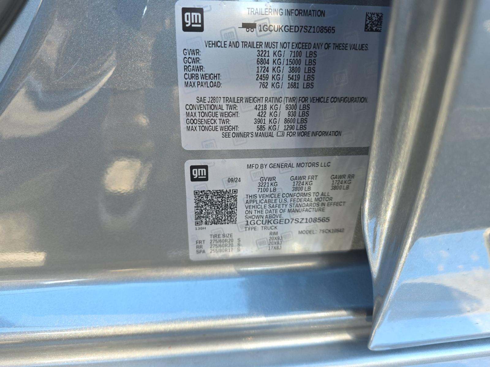 2025 Chevrolet Silverado 1500 LTZ AWD