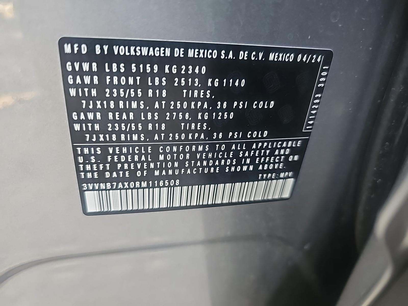 2024 Volkswagen Tiguan 2.0T SE FWD