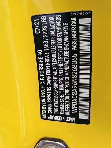 2022 Porsche 911 GT3 RWD