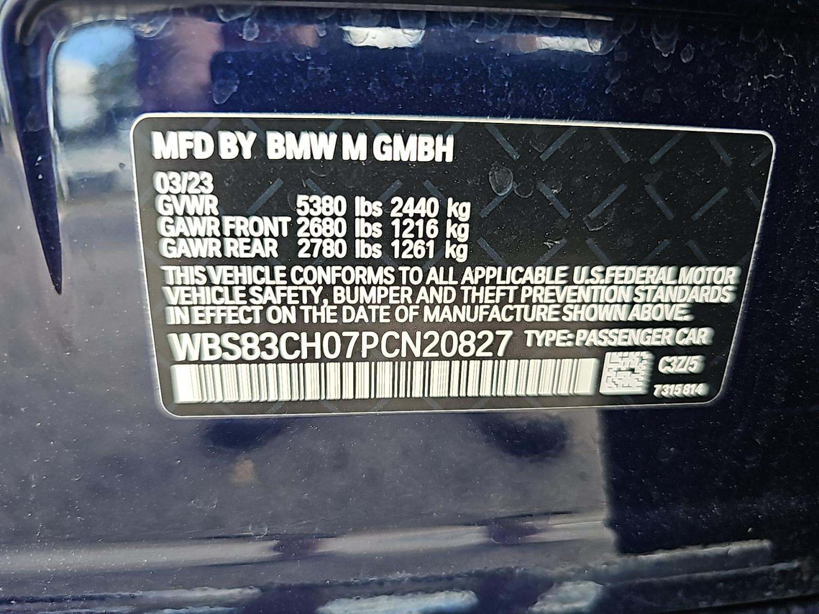 2023 BMW M5 Base AWD