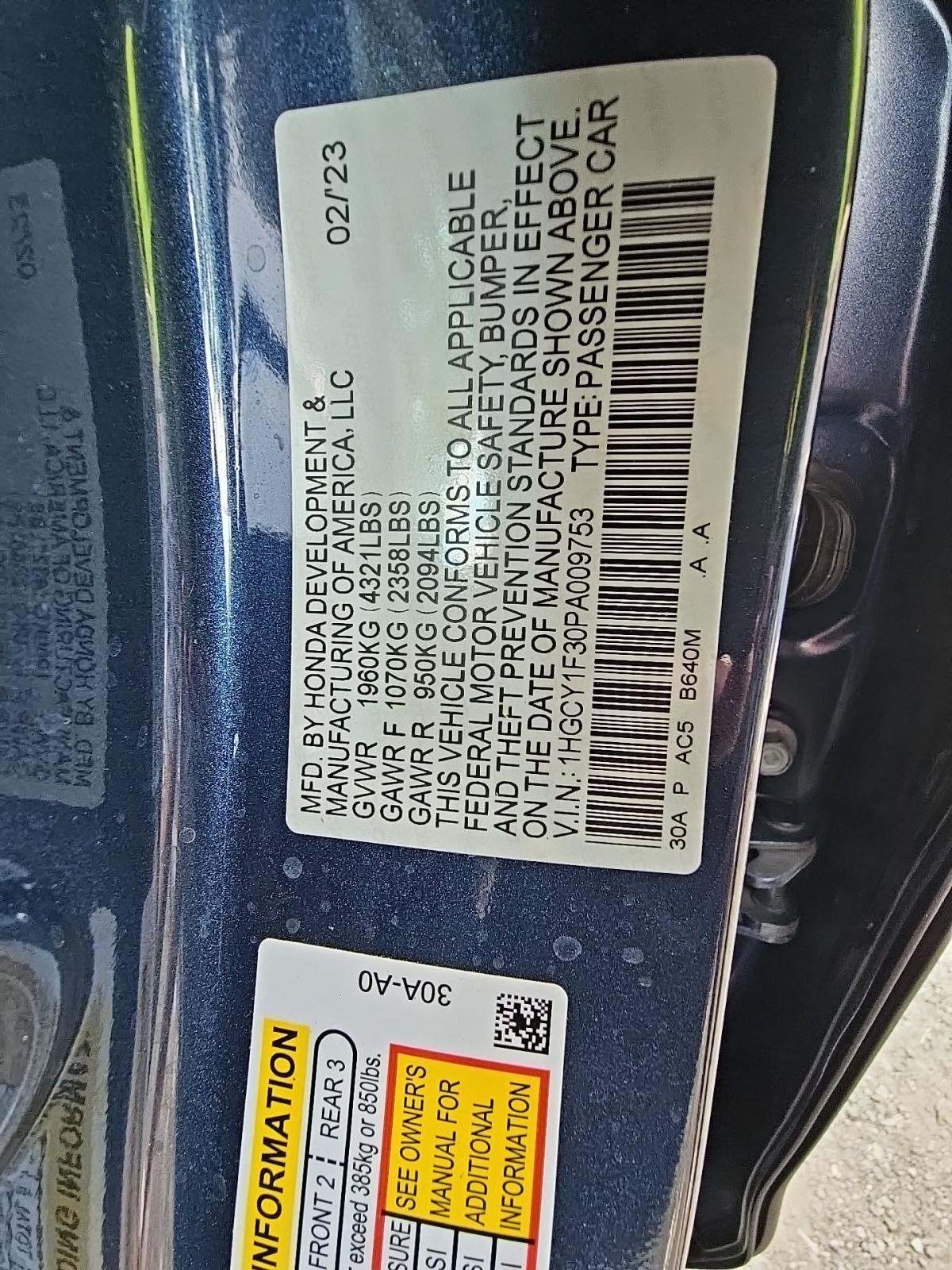 2023 Honda Accord EX FWD