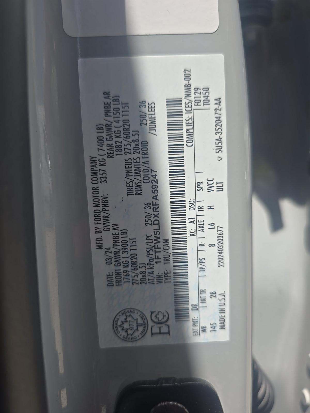 2024 Ford F-150 Hybrid Lariat AWD
