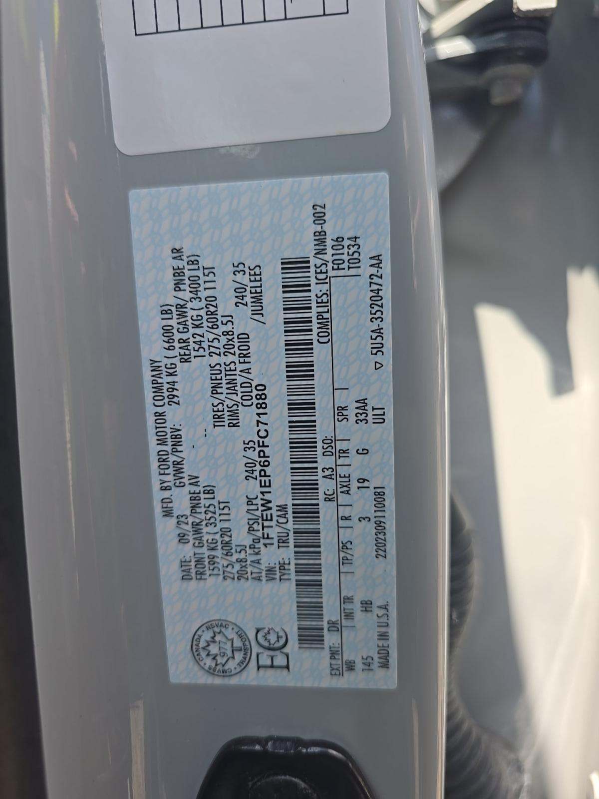 2023 Ford F-150 Lariat AWD