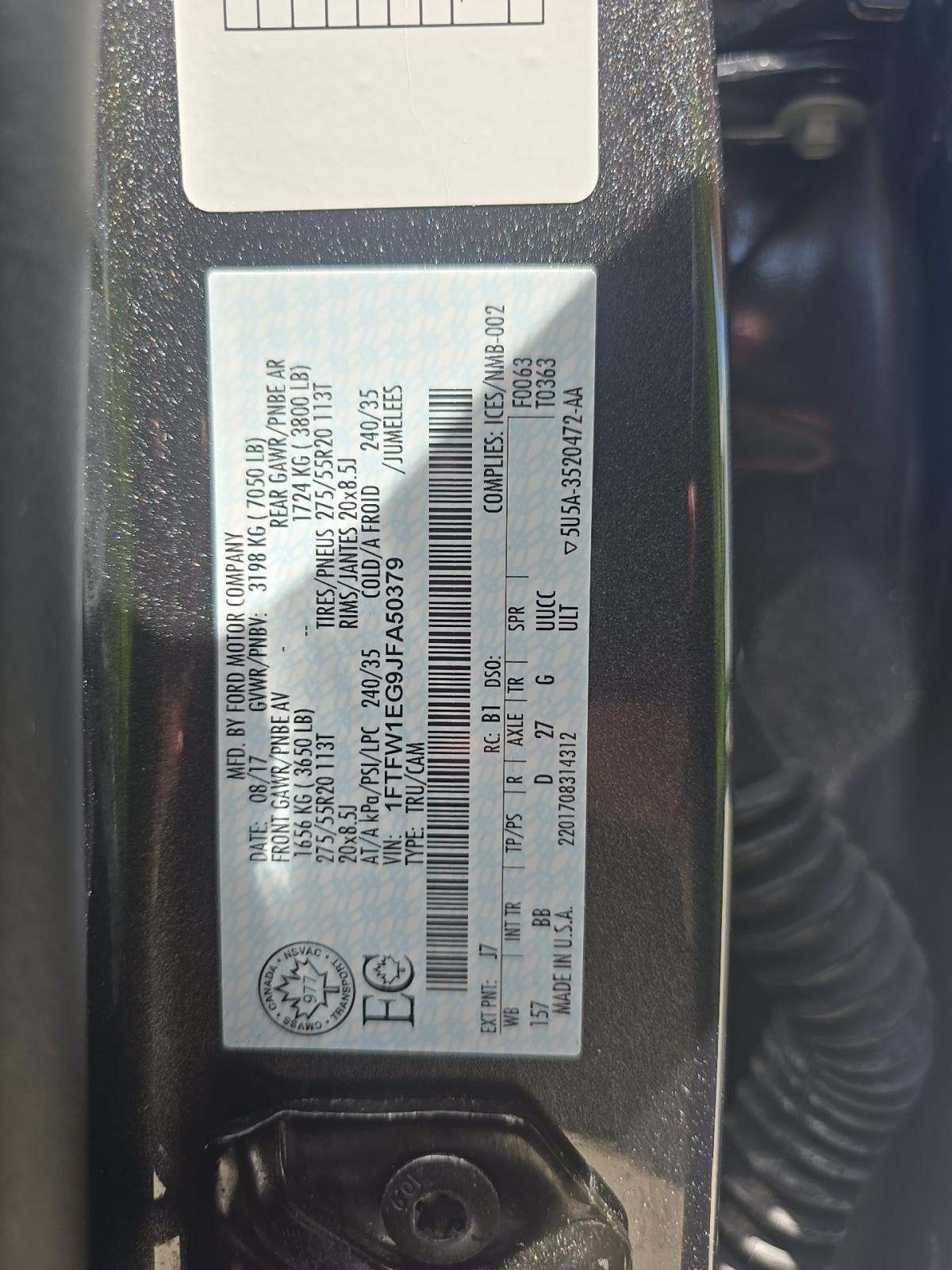 2018 Ford F-150 Platinum AWD