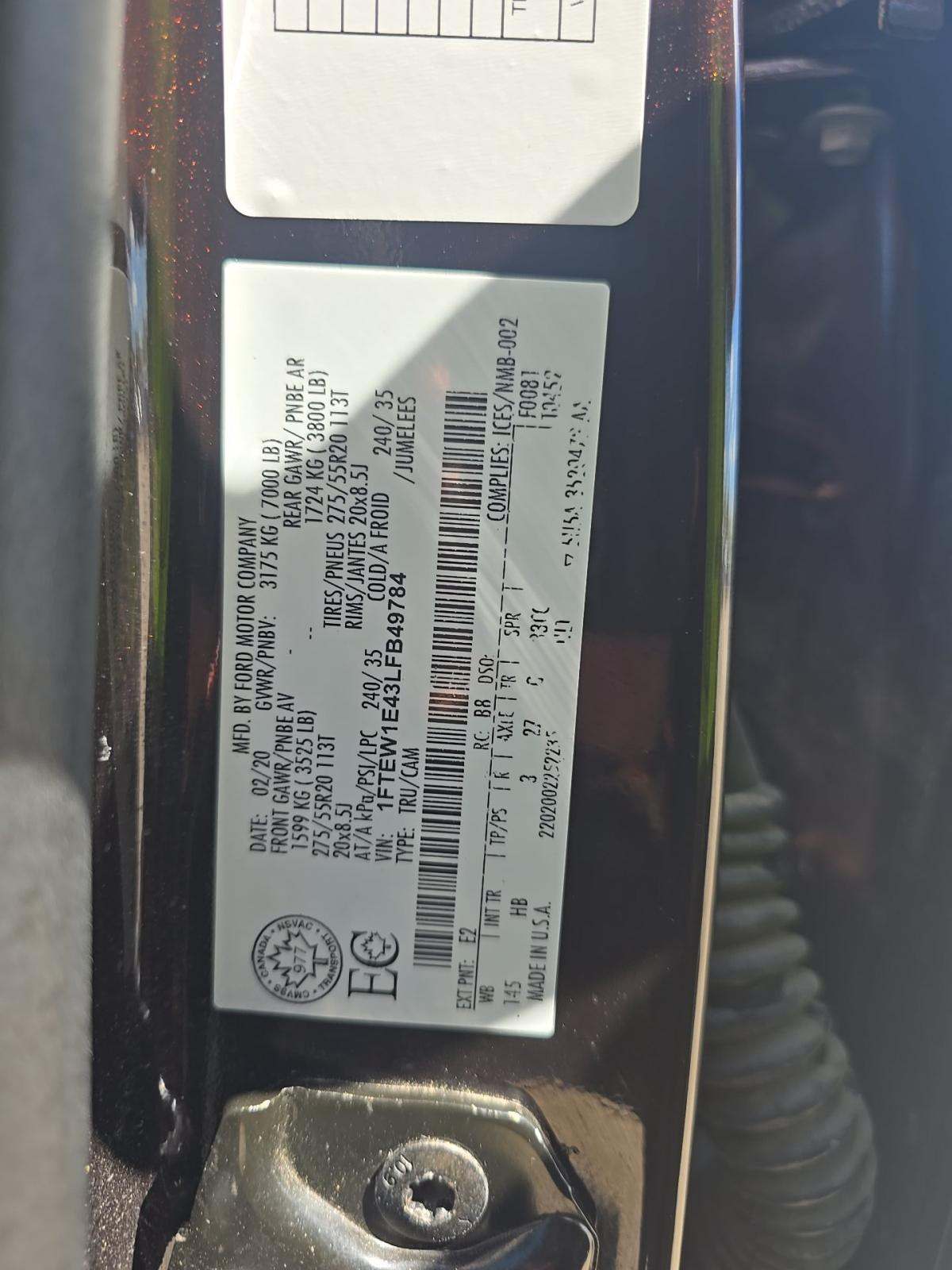 2020 Ford F-150 Lariat AWD