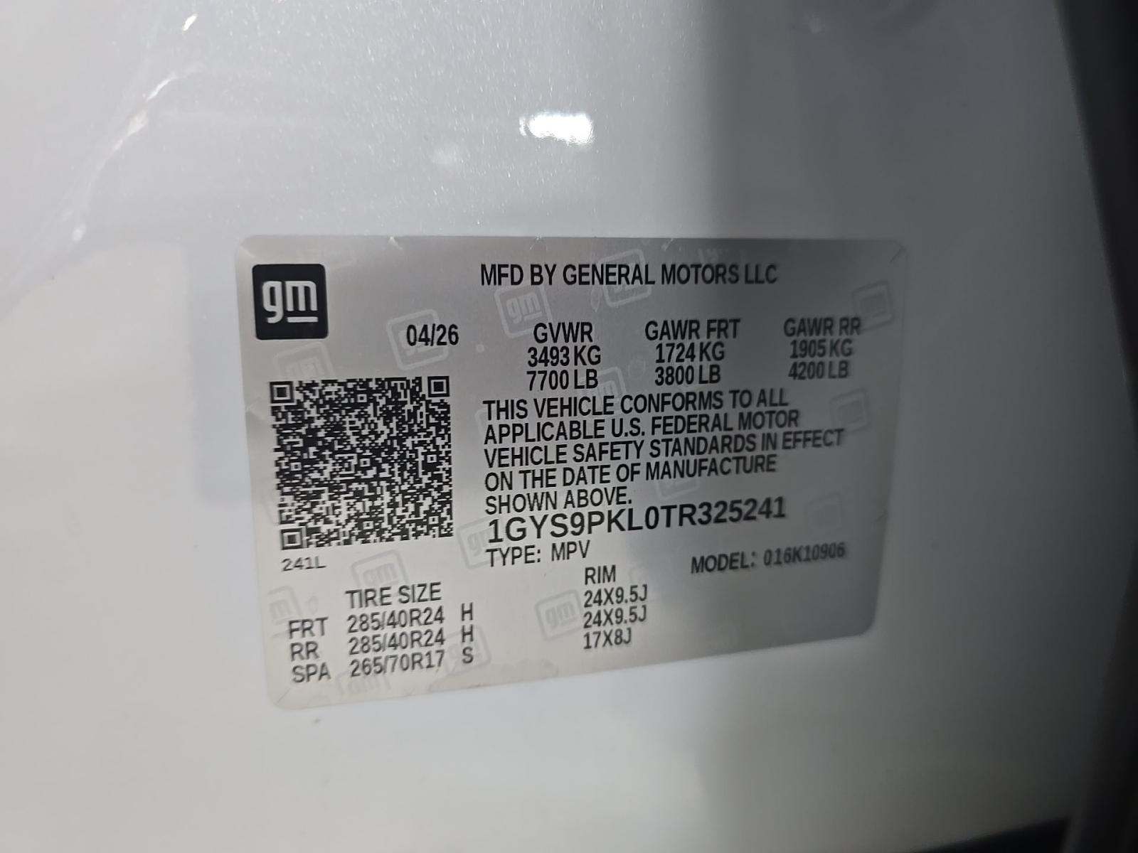 2026 Cadillac Escalade ESV Sport AWD
