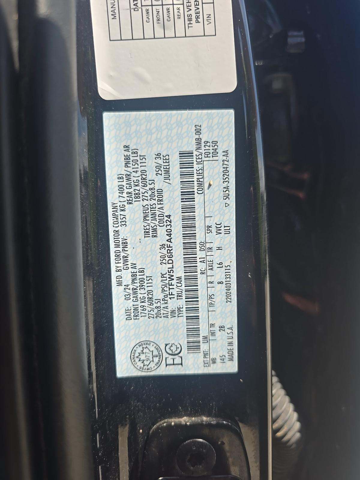2024 Ford F-150 Hybrid Lariat AWD