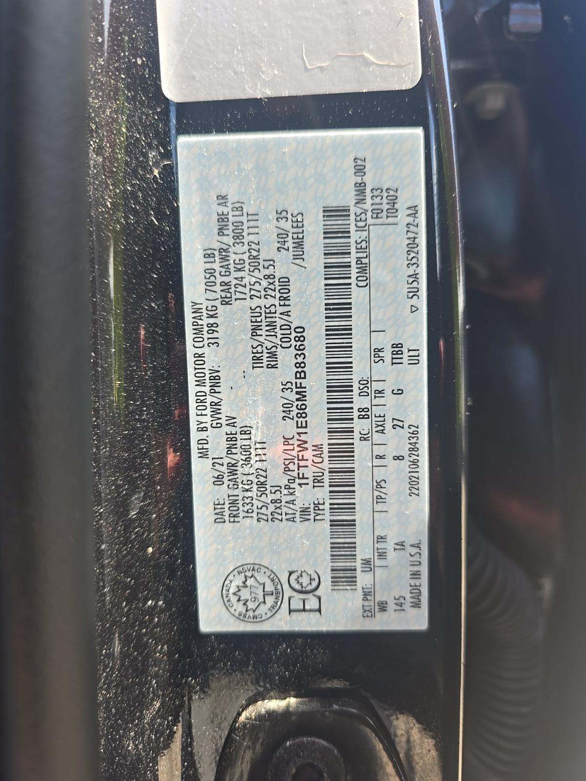 2021 Ford F-150 Limited AWD