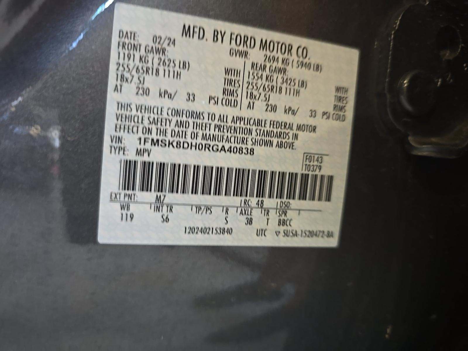 2024 Ford Explorer XLT AWD