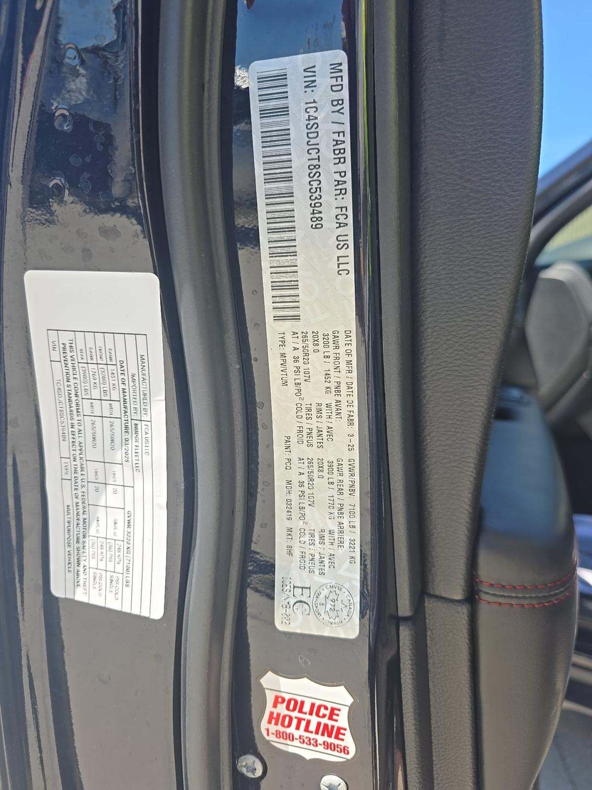 2025 Dodge Durango R/T AWD