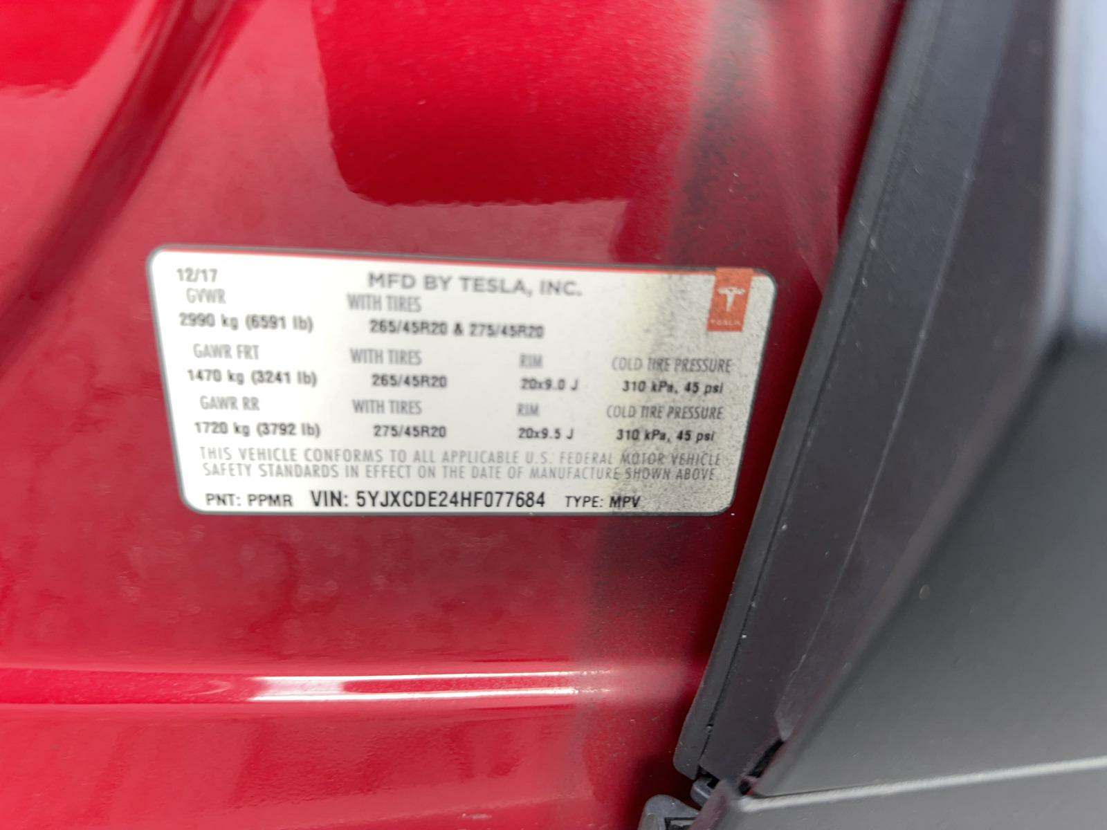 2017 Tesla Model X 75D AWD