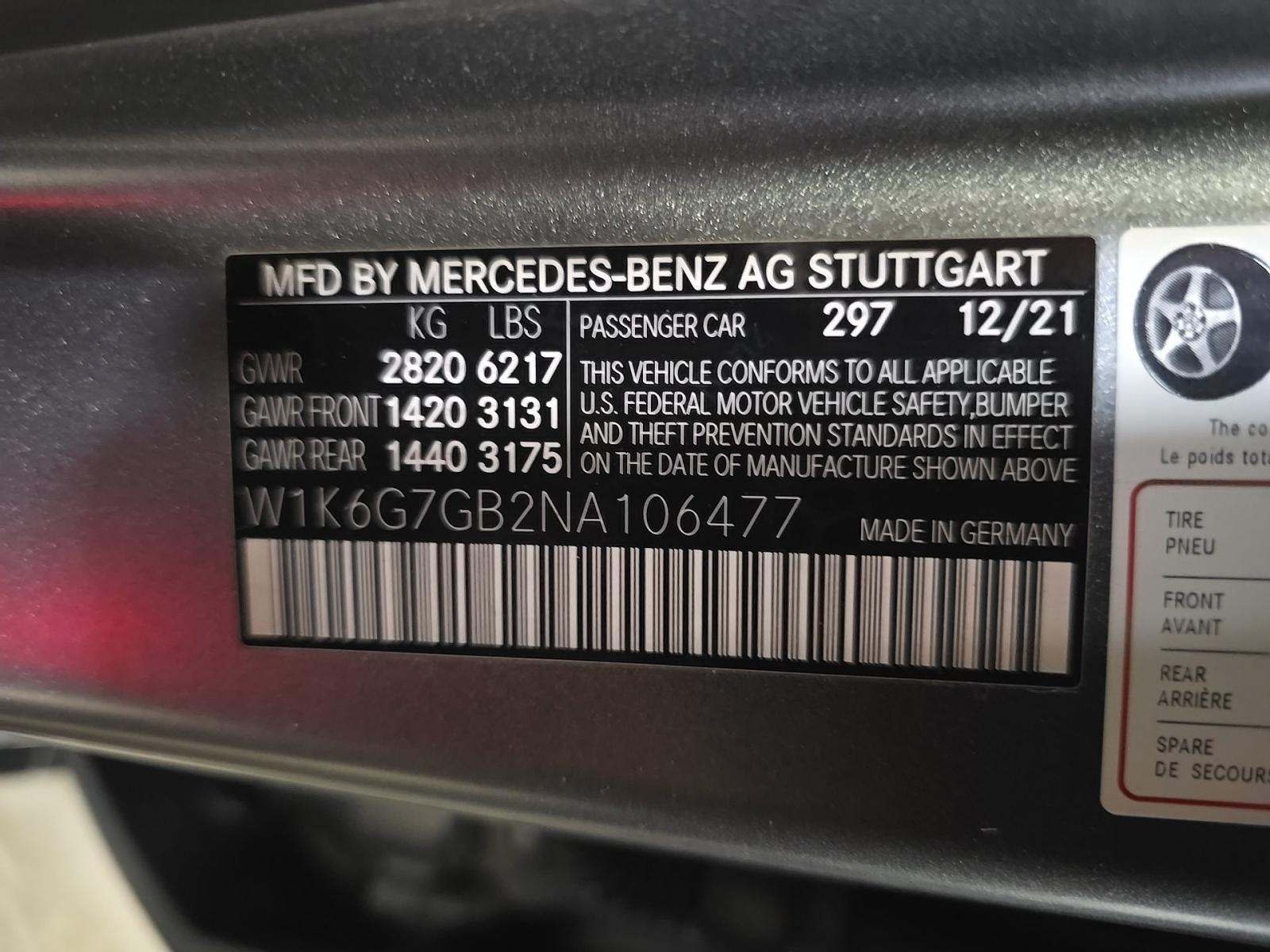 2022 Mercedes-Benz S-Class S 580 AWD