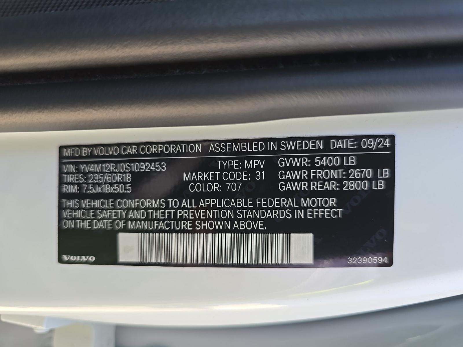 2025 Volvo XC60 B5 Core AWD