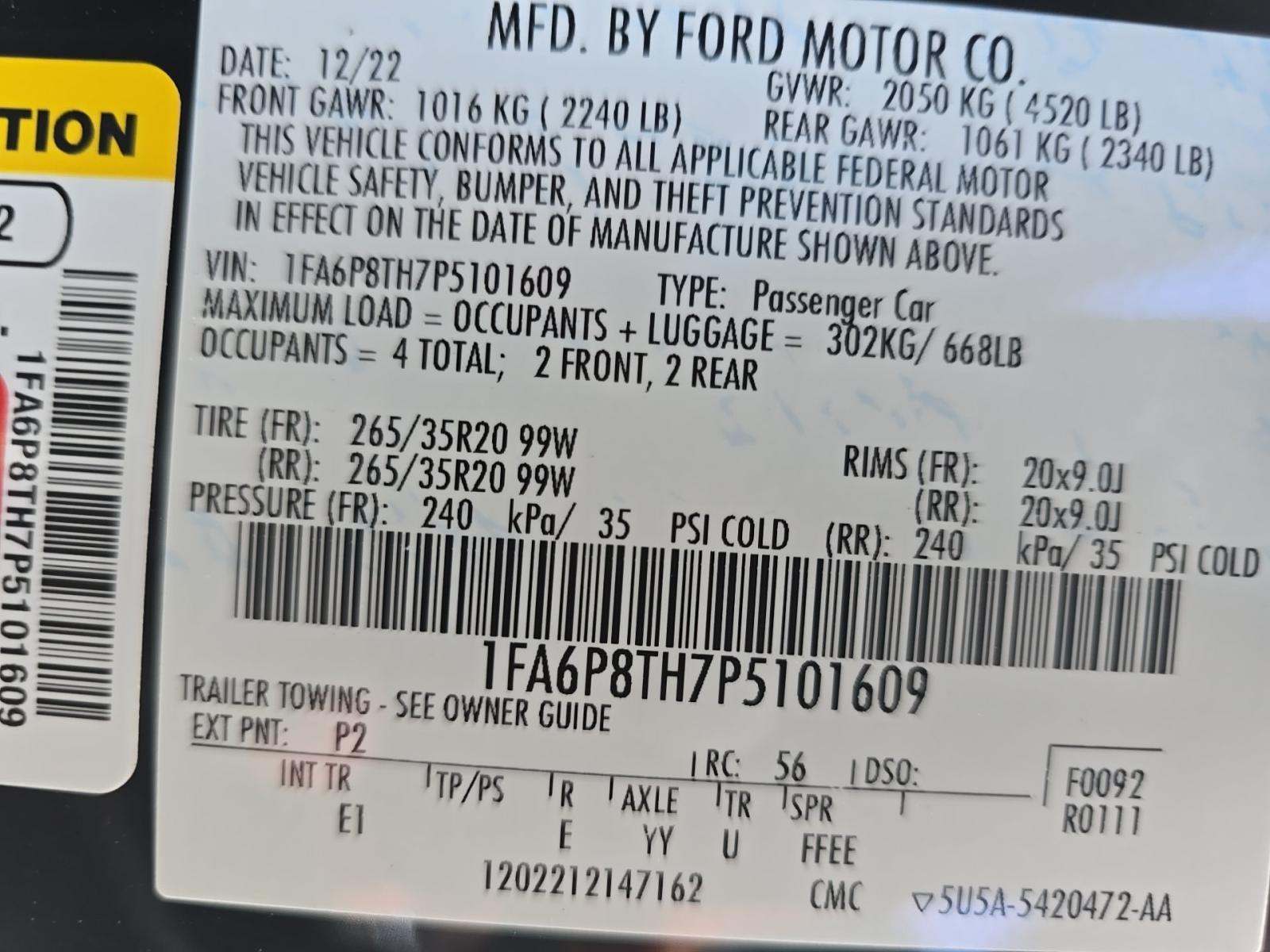 2023 Ford Mustang EcoBoost Premium RWD