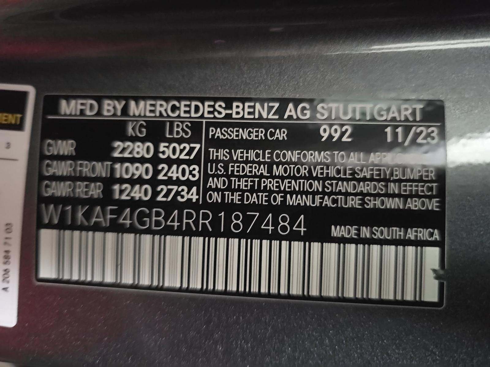 2024 Mercedes-Benz C-Class C 300 RWD