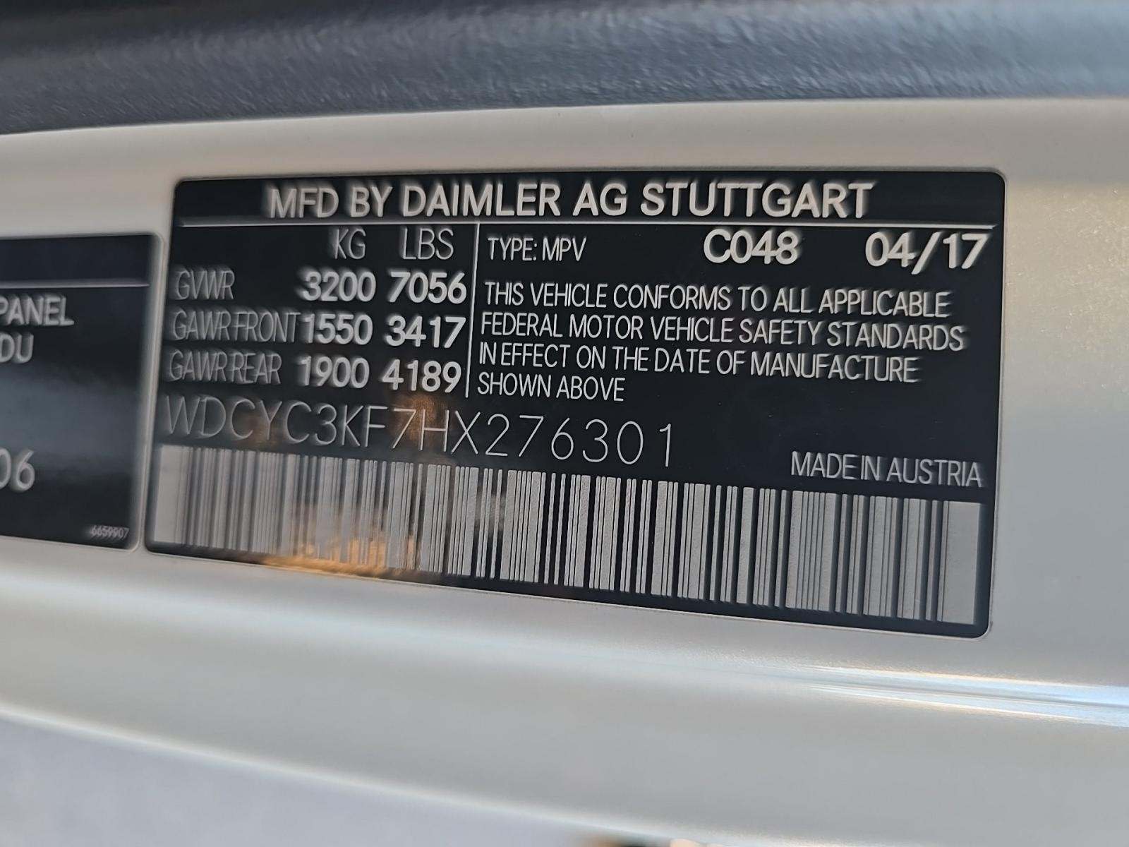 2017 Mercedes-Benz G-Class G 550 AWD