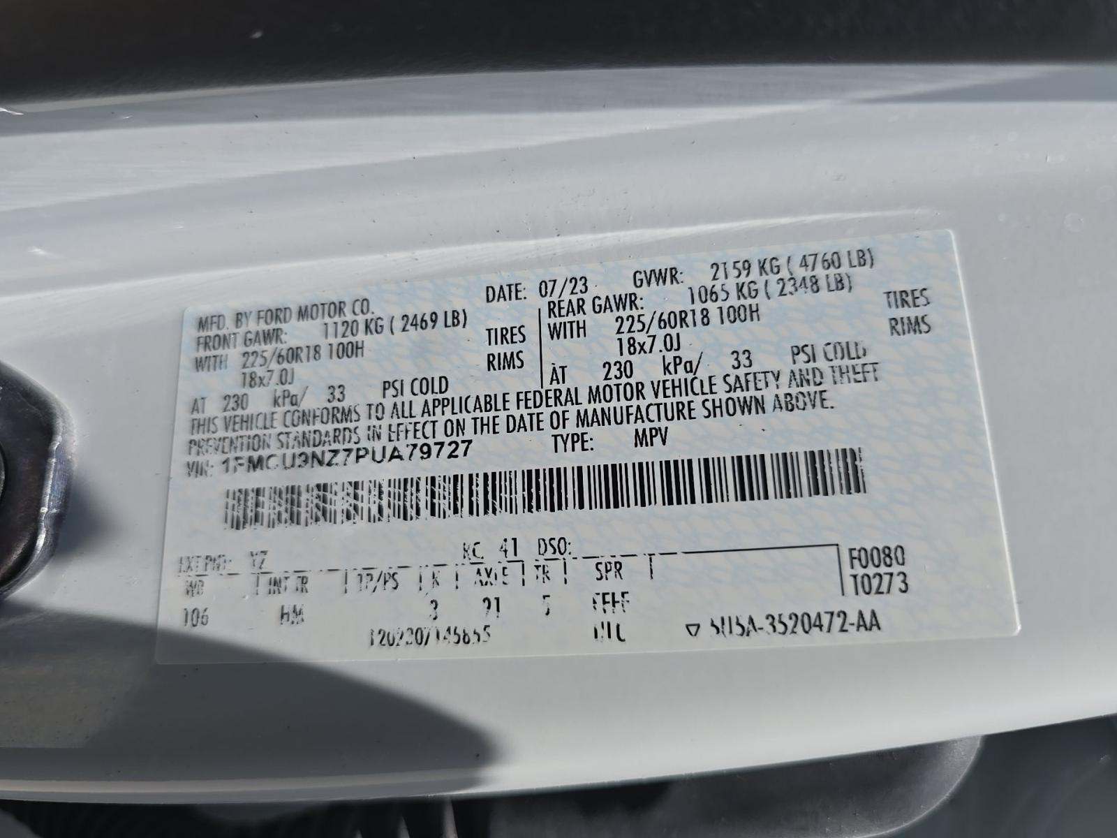 2023 Ford Escape Hybrid ST-Line Select AWD