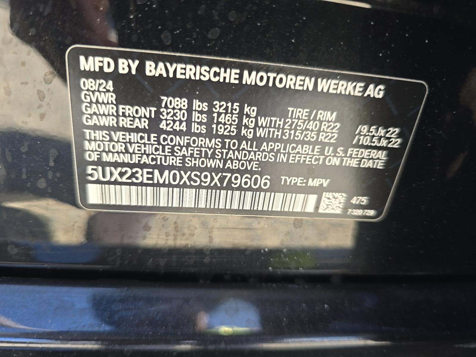 2025 BMW X7 xDrive40i AWD