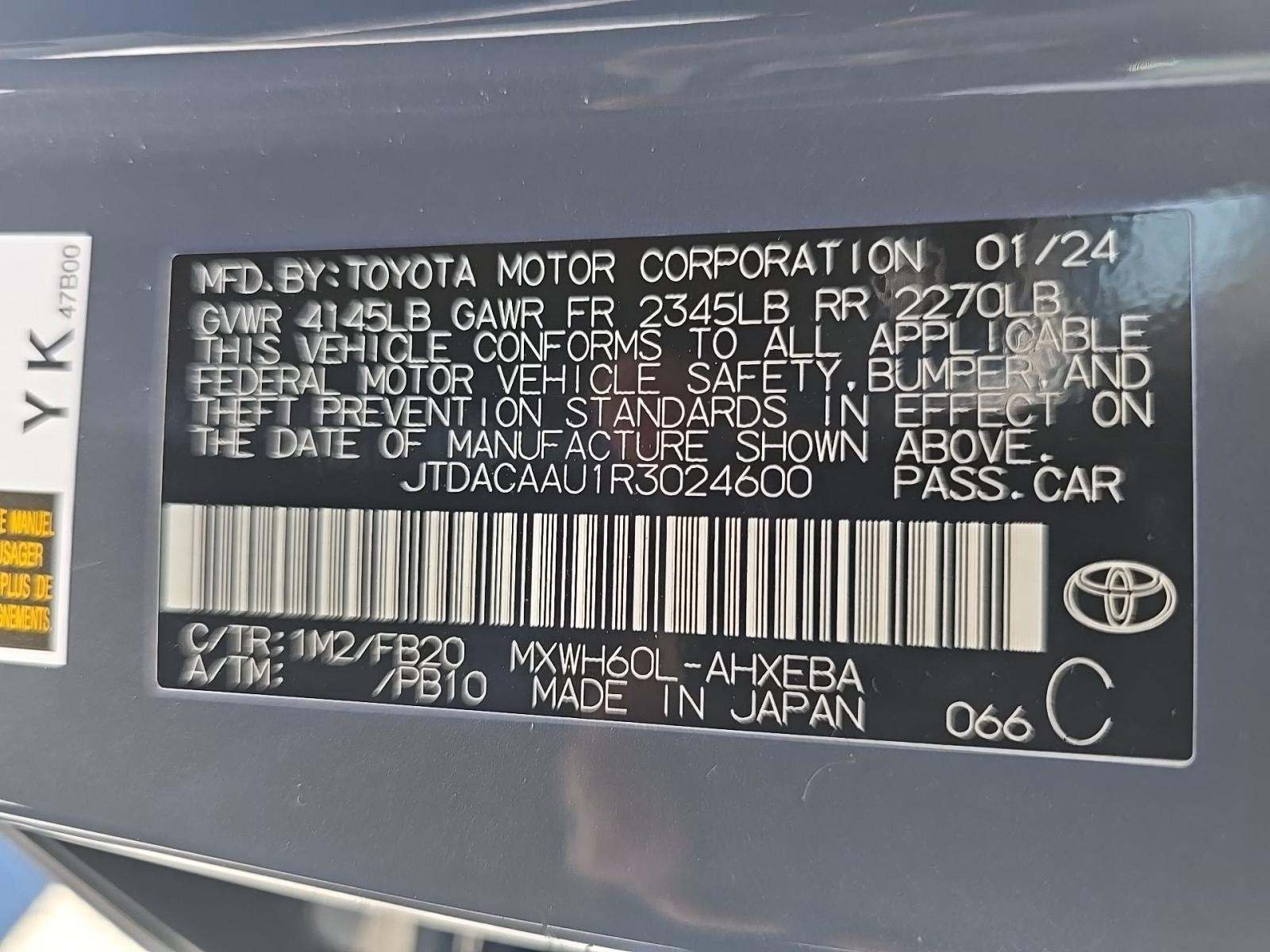 2024 Toyota Prius LE FWD