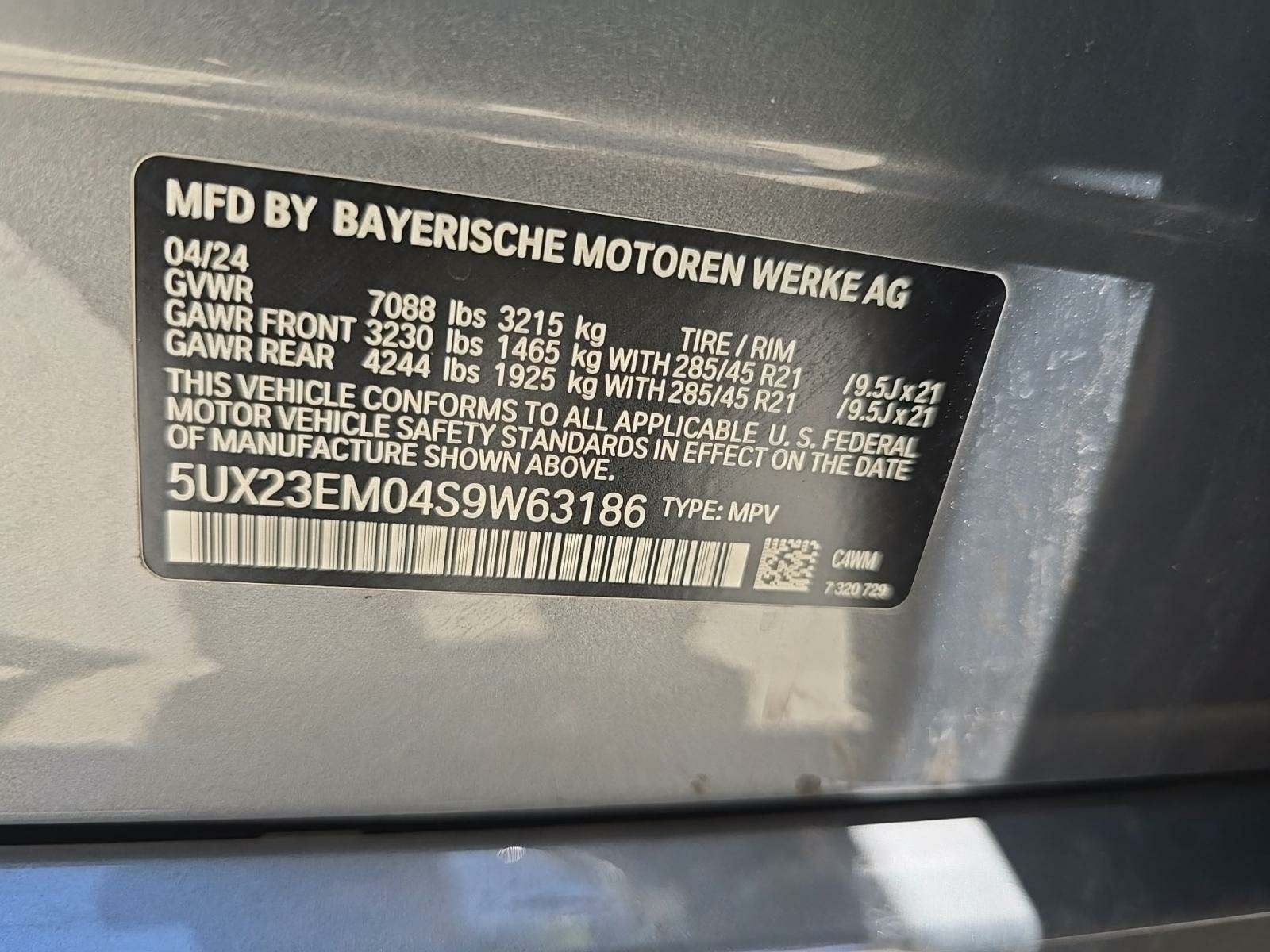 2025 BMW X7 xDrive40i AWD
