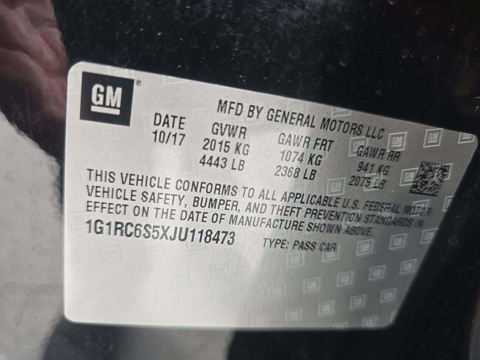 2018 Chevrolet Volt LT FWD