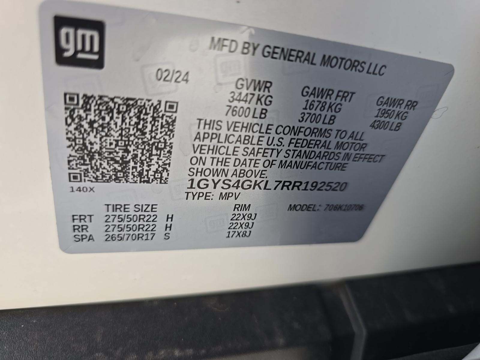 2024 Cadillac Escalade Sport Platinum AWD