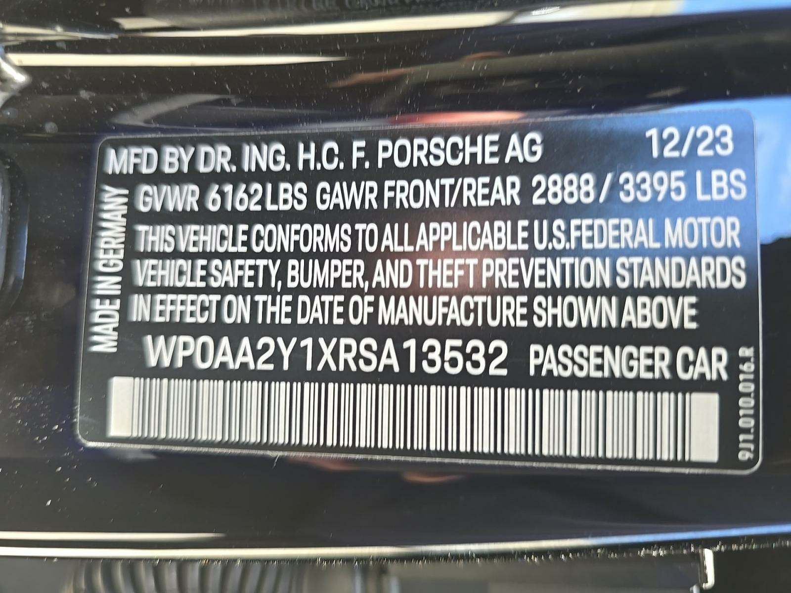 2024 Porsche Taycan Base RWD