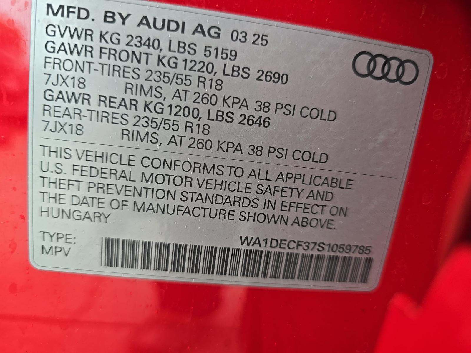 2025 Audi Q3 S line Premium AWD