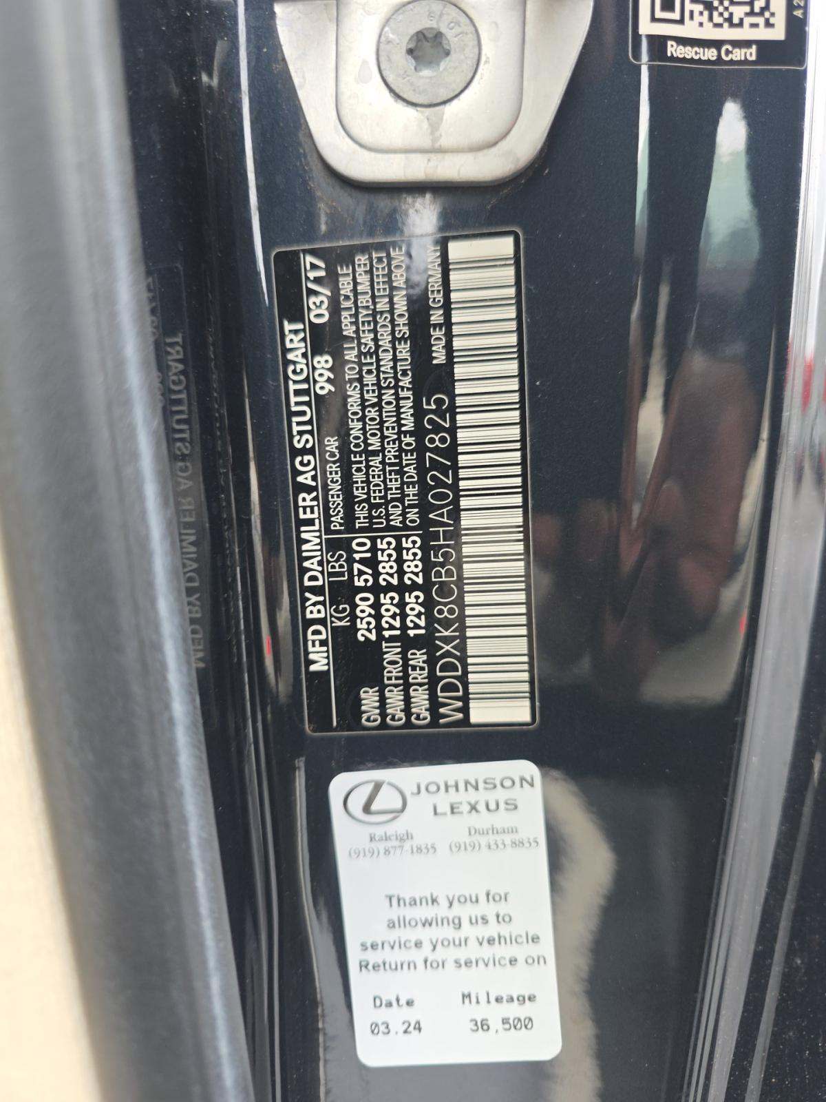 2017 Mercedes-Benz S-Class S 550 RWD