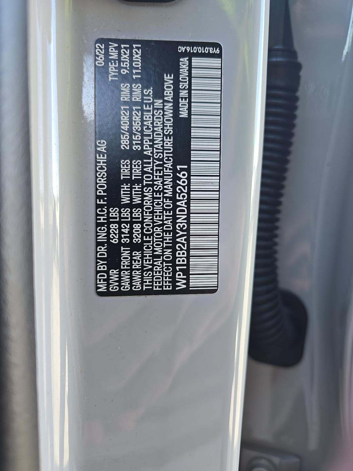 2022 Porsche Cayenne S Platinum Edition AWD