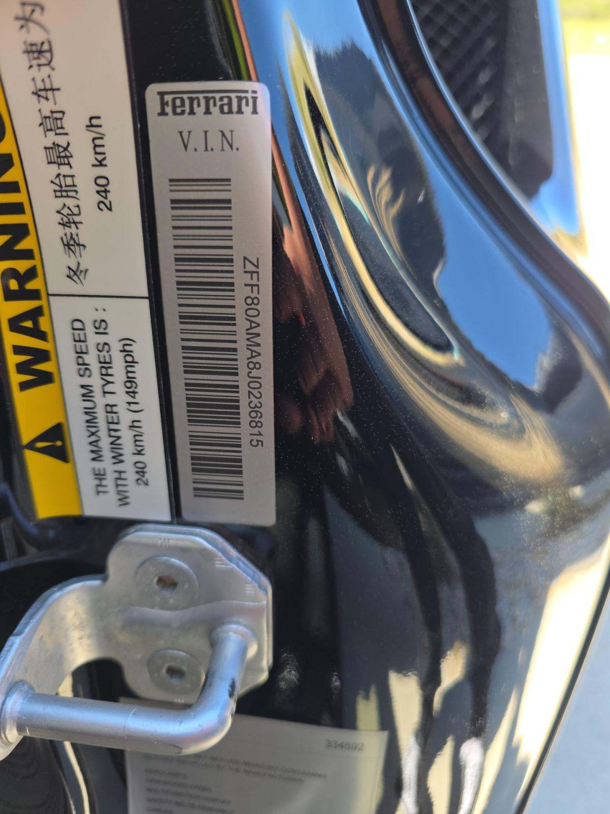 2018 Ferrari 488 Base RWD