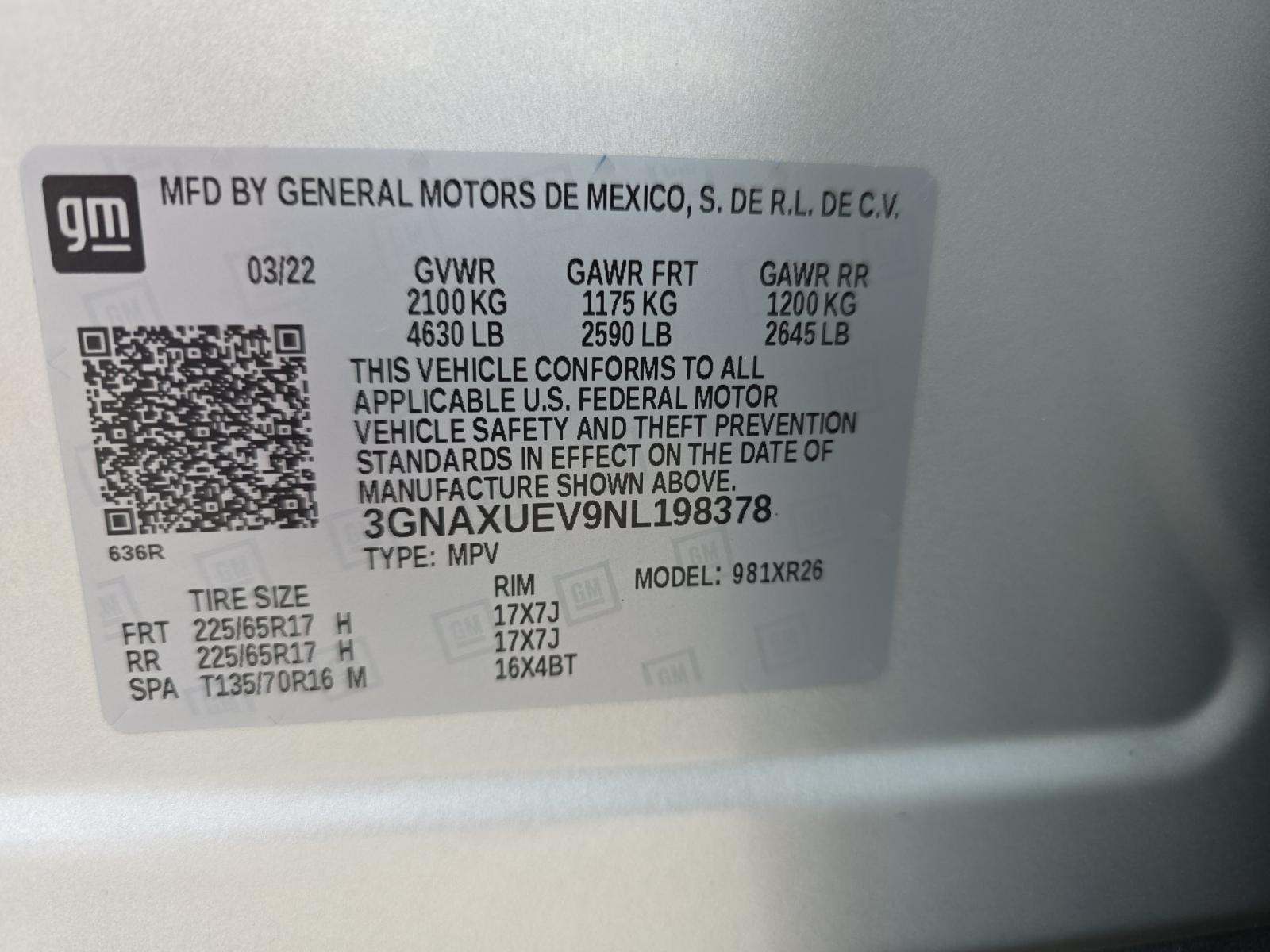 2022 Chevrolet Equinox LT AWD