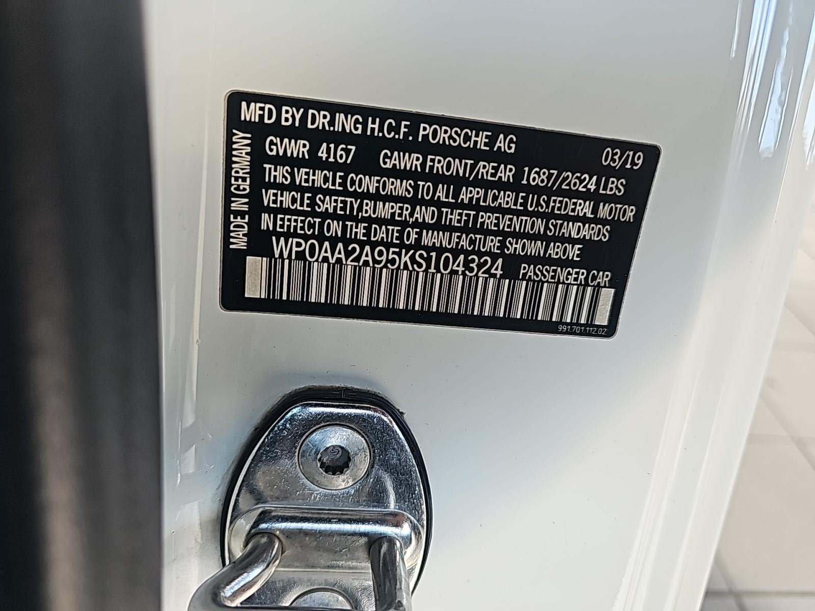 2019 Porsche 911 Carrera RWD