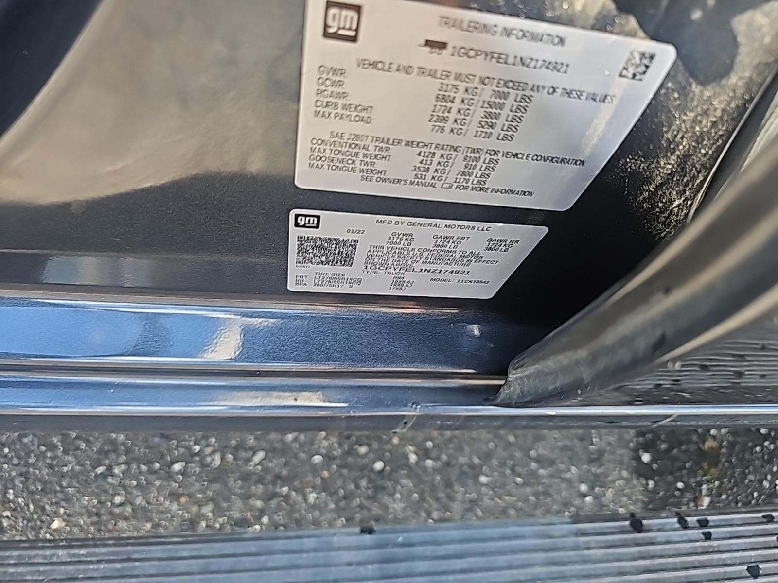 2022 Chevrolet Silverado 1500 LT Trail Boss AWD