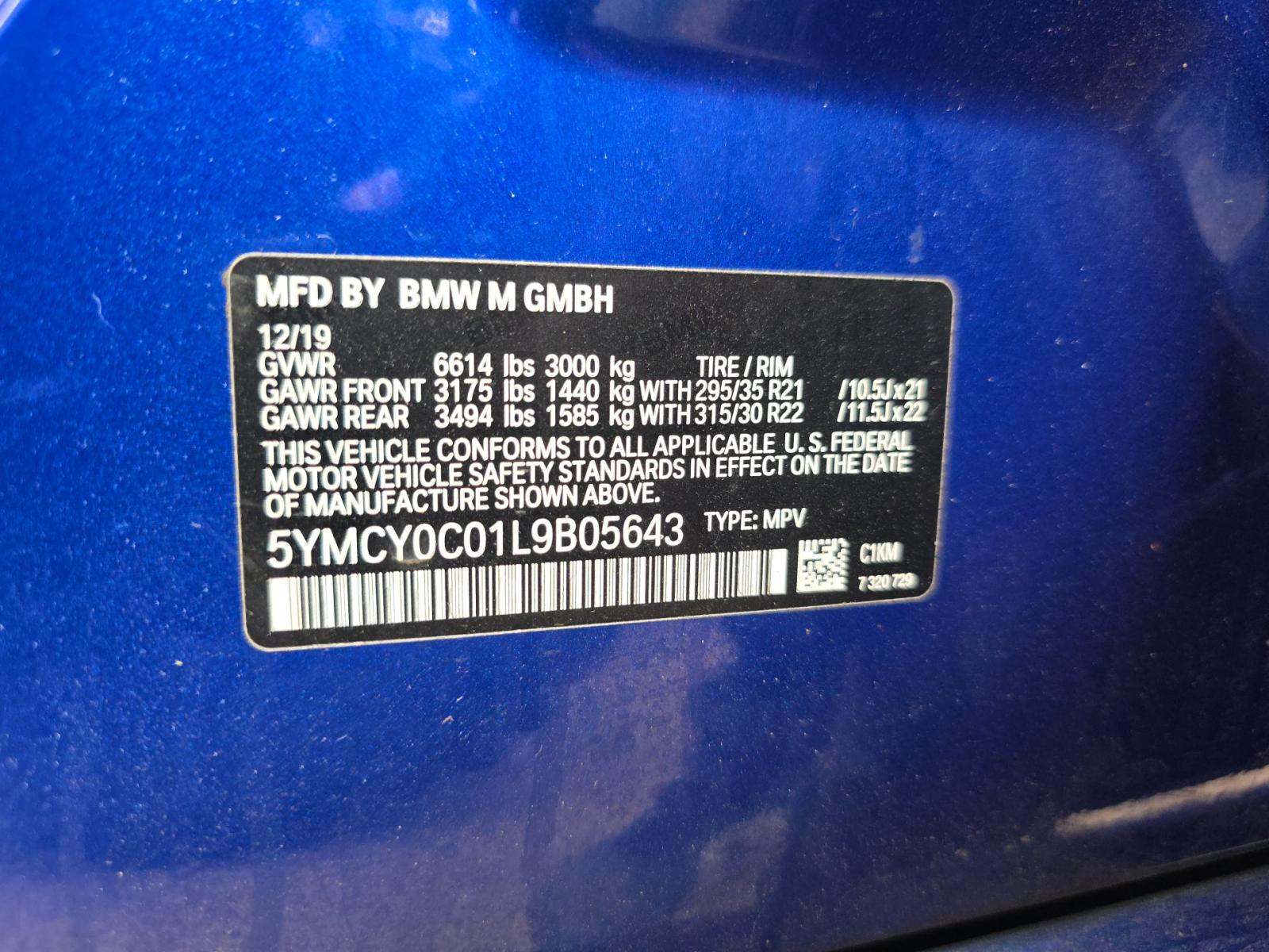 2020 BMW X6 M Competition AWD